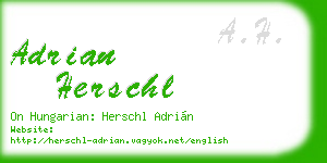adrian herschl business card